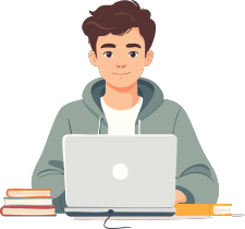 teen boy at computer