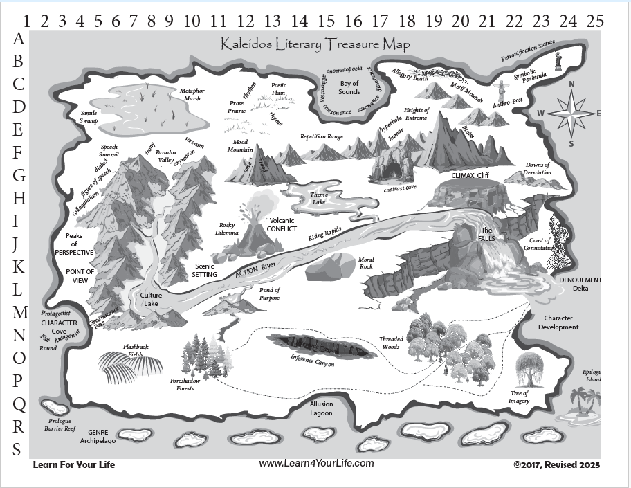 Literature Treasure Map Color