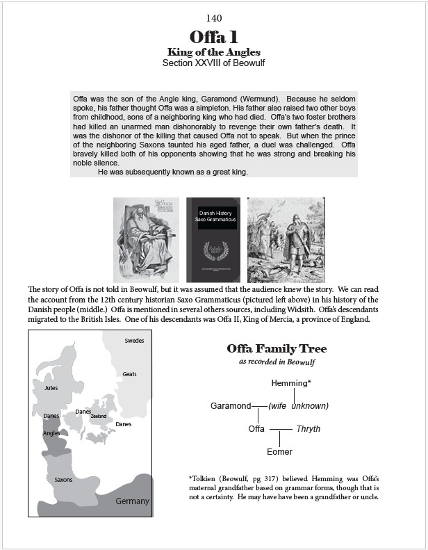 Offa 1 and 2 in Beowulf