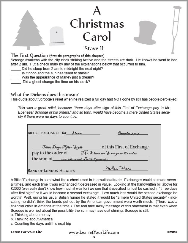 Christmas Carol Worksheet