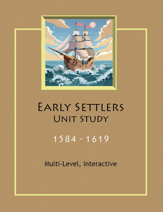 Early Settlers Unit Study Front Cover