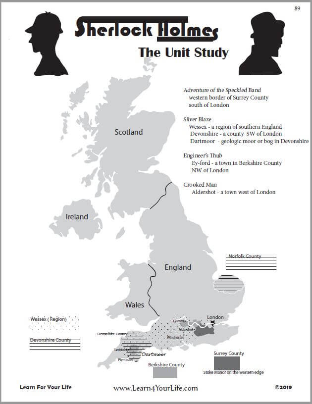 Sherlock Holmes Map