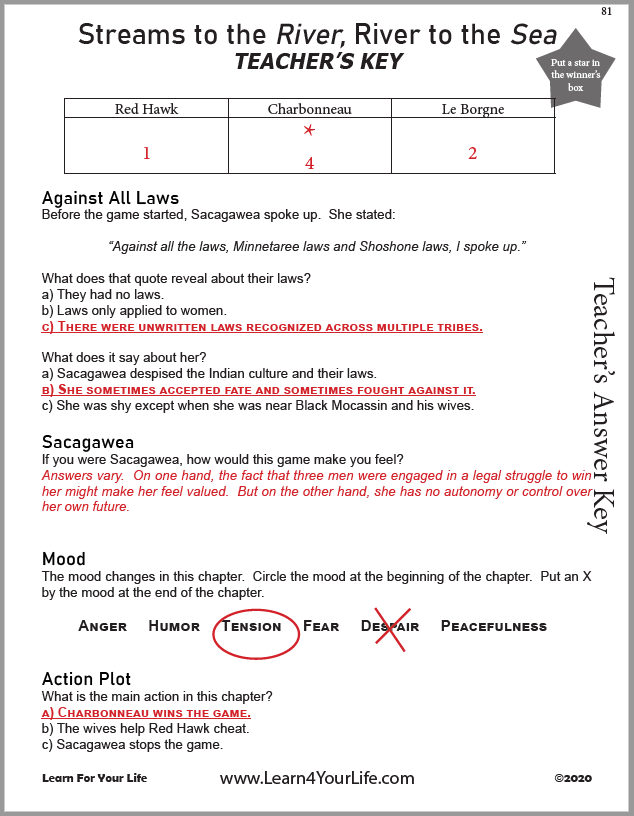 Streams to River Teachers Key