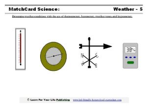 Weather Instruments Worksheet