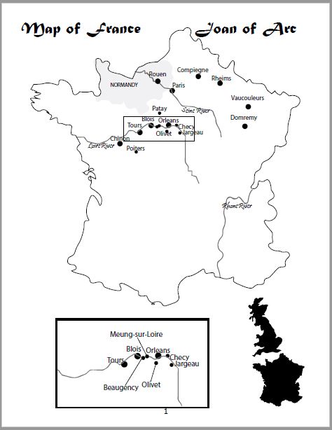 Joan of Arc Map