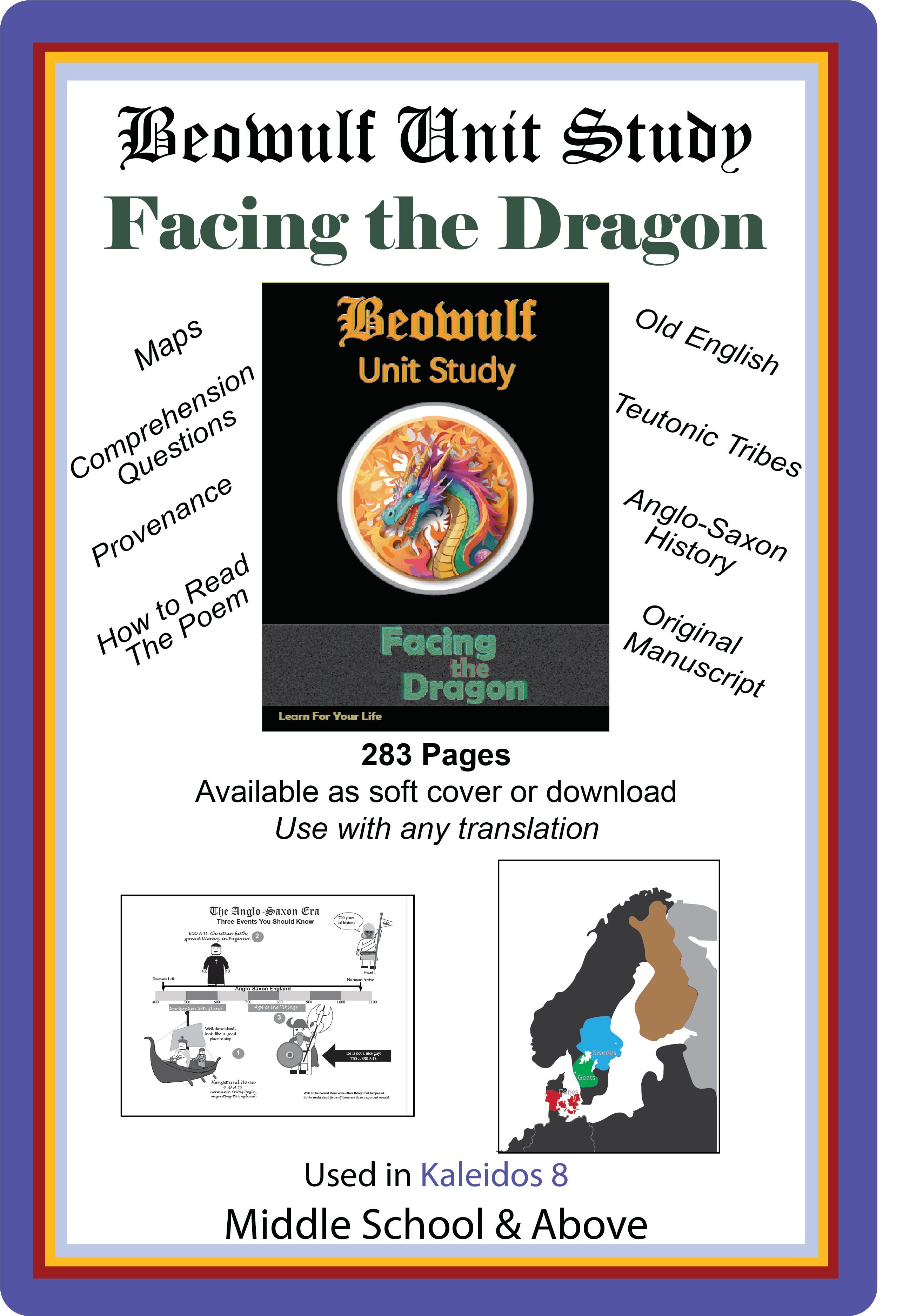 Beowulf Unit Study Poster