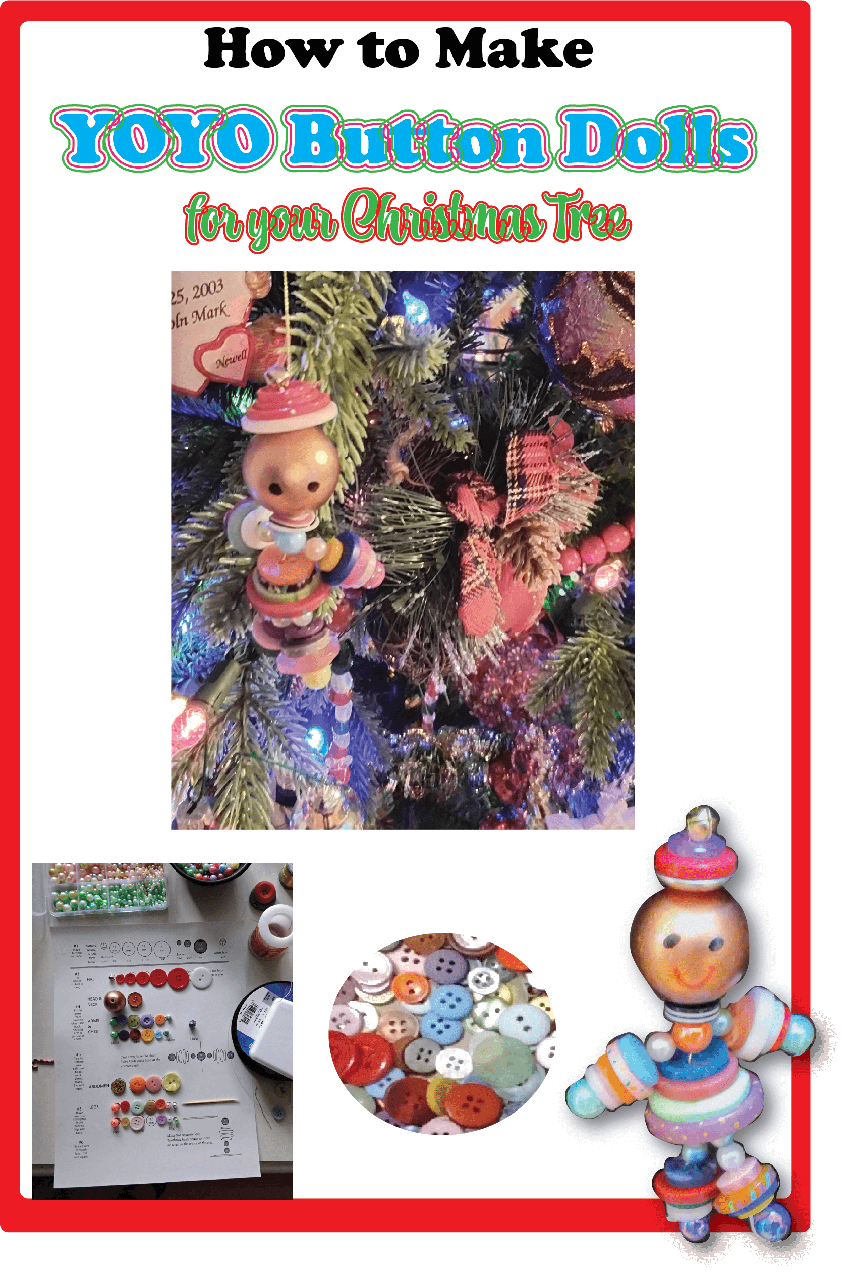 How To Make A Button Doll Poster