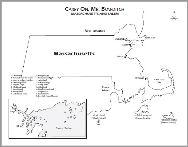 Carry On Mr Bowditch Map of Salem Massachusetts