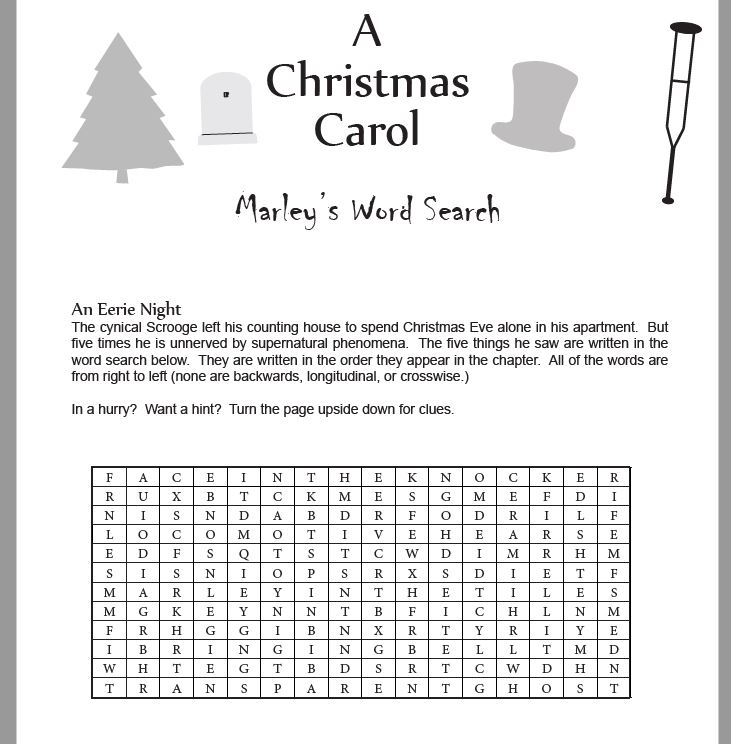 Christmas Carol Lesson Plans Summary