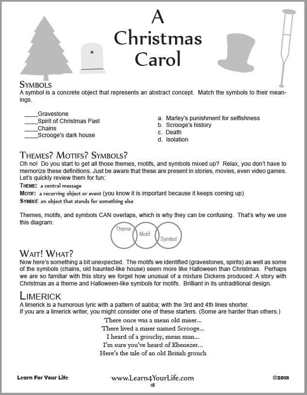 Christmas Carol Worksheet