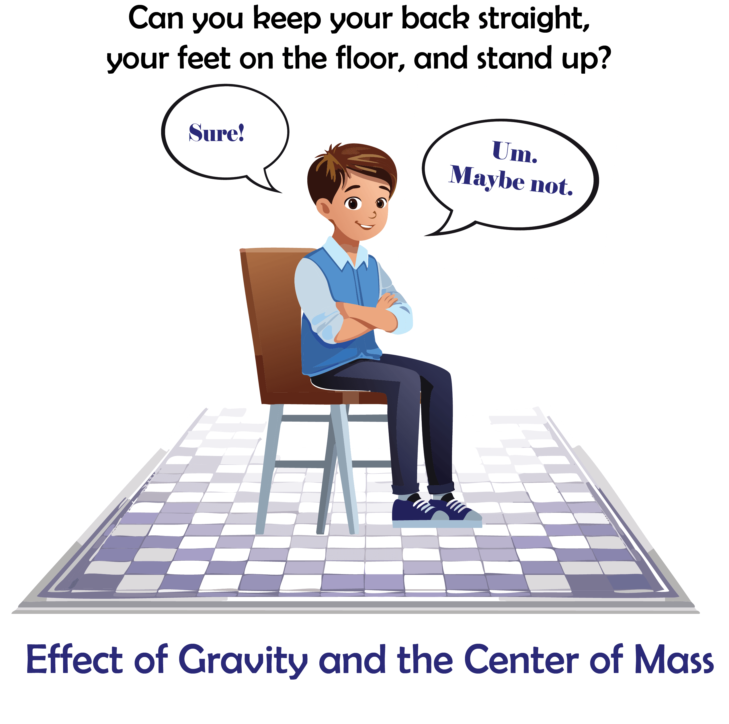 Effect of Gravity when getting up from chair