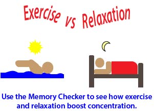 Exercise Vs Relxation Poster