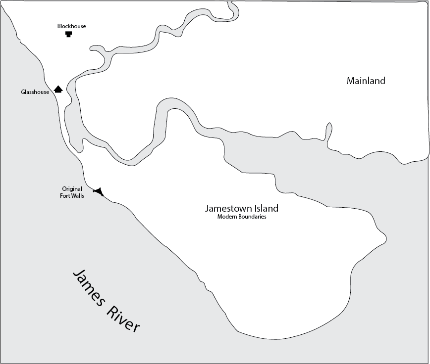 Fort Jamestown, Blockhouse, Glasshouse