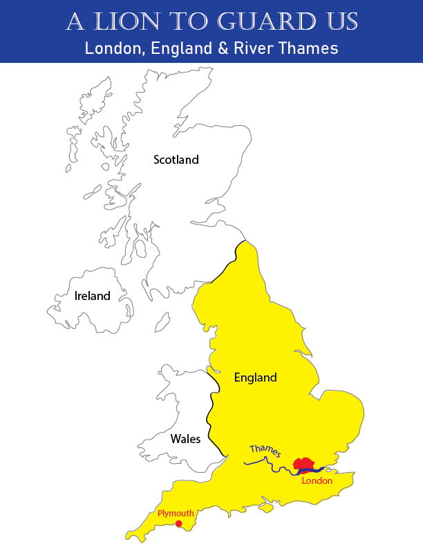 Lion to Guard Us Map of England