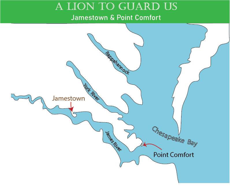 Jamestown and the fort and Point Comfort