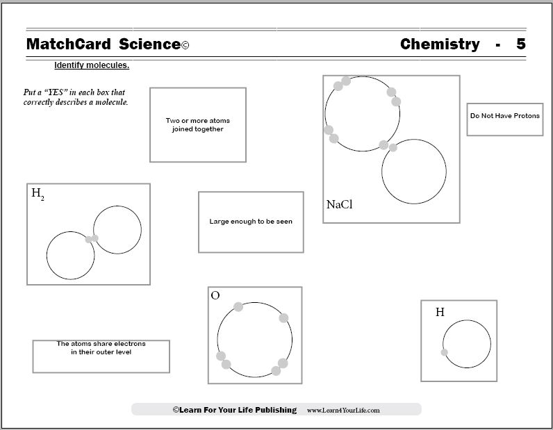 Molecule Worksheet