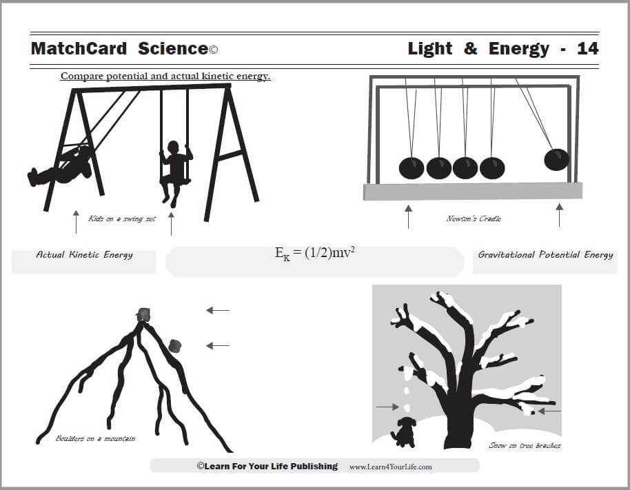 Potential and Kinetic Energy Worksheet