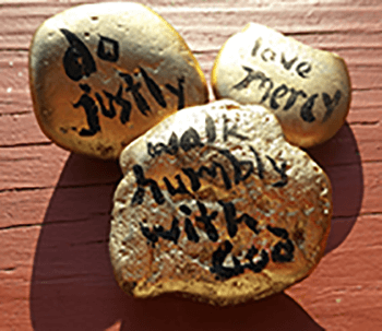 Painted Rocks Micah 6:8