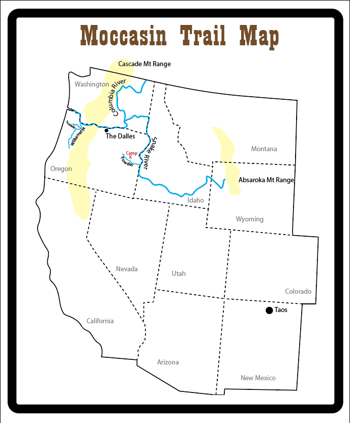 maps for Moccasin Trail Unit Study