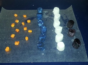 carbon protein and fat molecule marshmallows