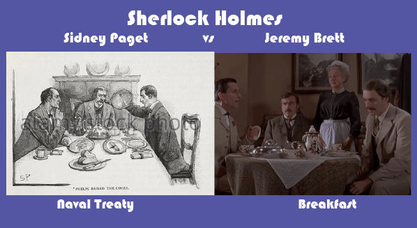 Sherlock Holmes, Paget, and Brett Breakfast Scene