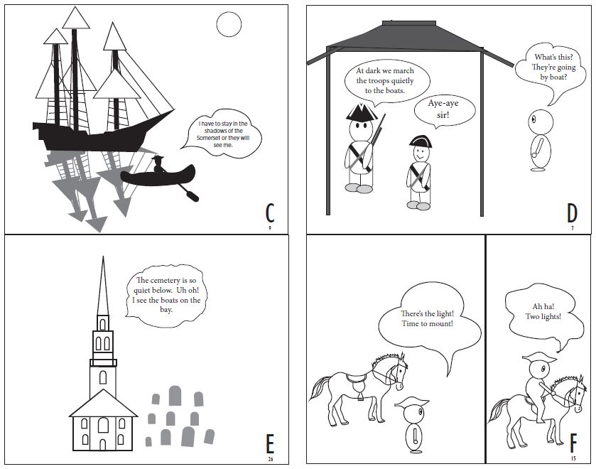 Paul Reveres Ride Comic Strip Page 2