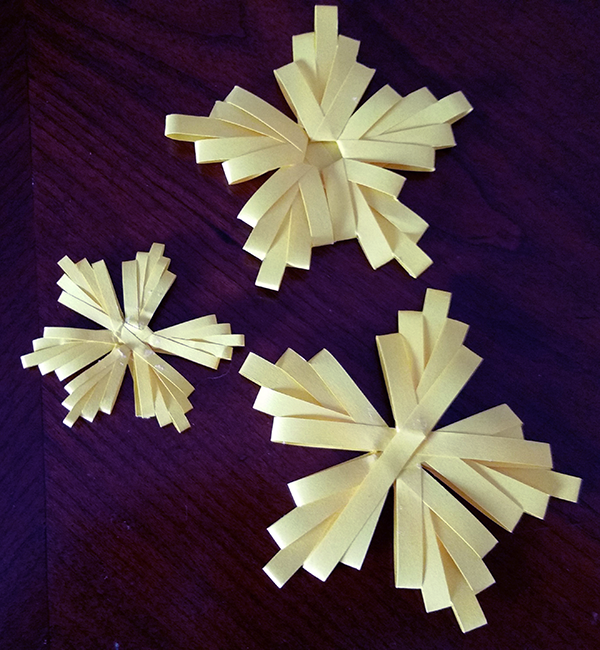 double comb quilling stars