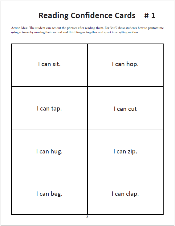 reading cards