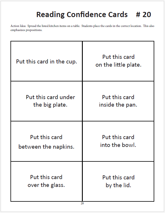 reading cards
