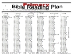 Primary Bible reading plan