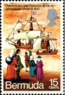 Bermuda Stamp Deliverance & Patience Arrive in Jamestown