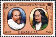 Bermuda Stamp Sea Venture Leaders Somers and Gates