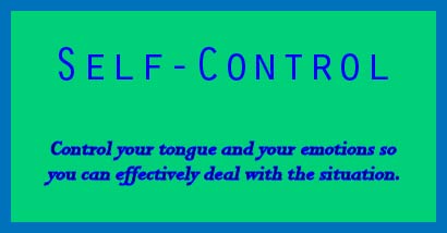 Self Control