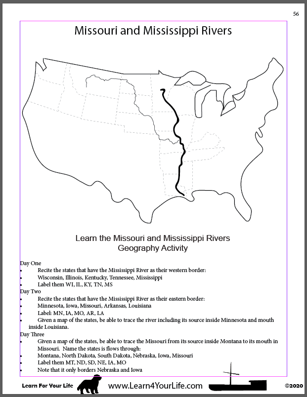 Missouri River Activity for Students