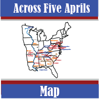 Across Five Aprils Map