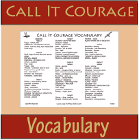 Call It Courage Vocabulary
