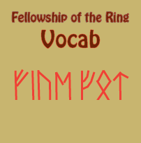 Fellowship of the Ring Vocabulary Lists