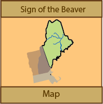 Map for The Sign of the Beaver