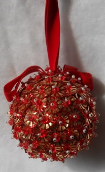 Red & Gold Ornament