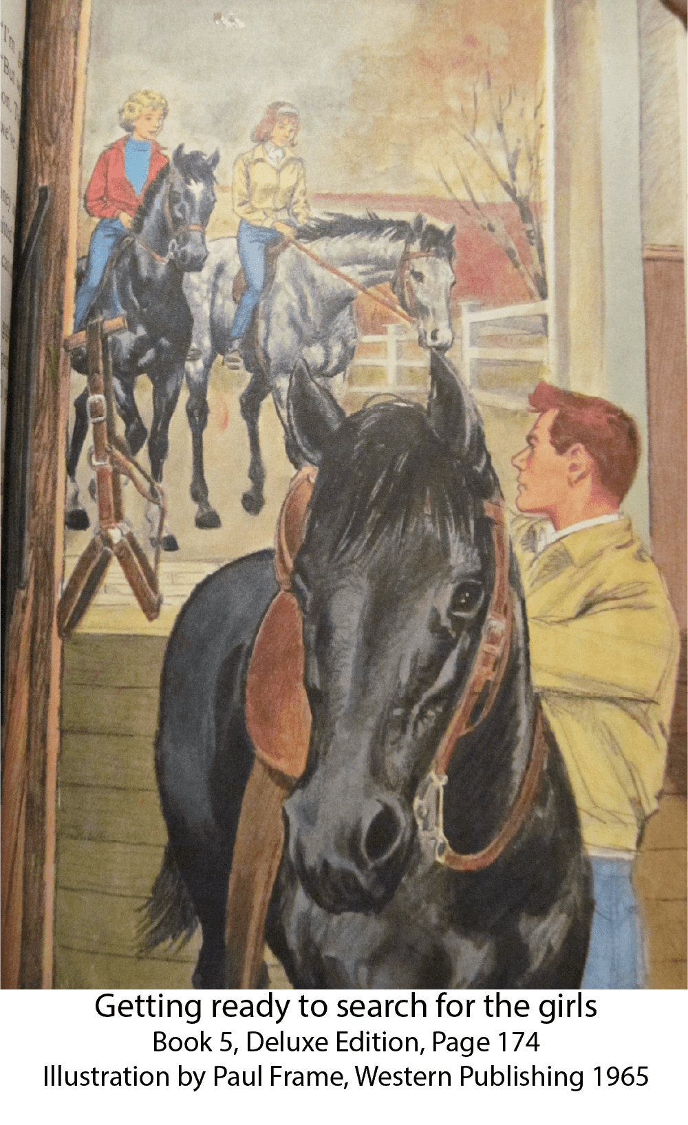 Trixie and friends at the Belden House