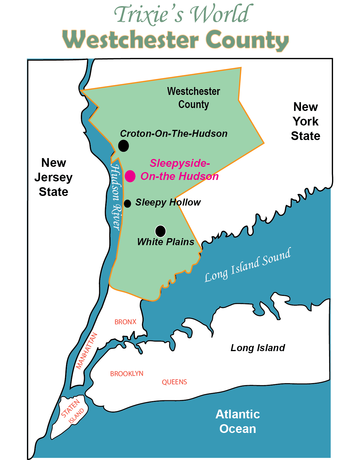 Trixie Belden Westchester County towns