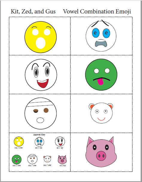 Vowel Dipthong Worksheet