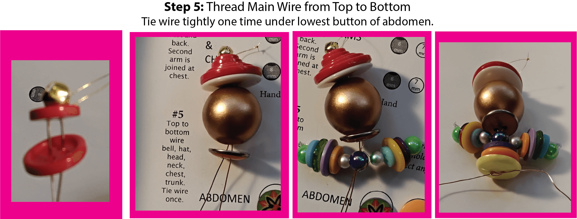 How To Make A Button Doll: Step 5