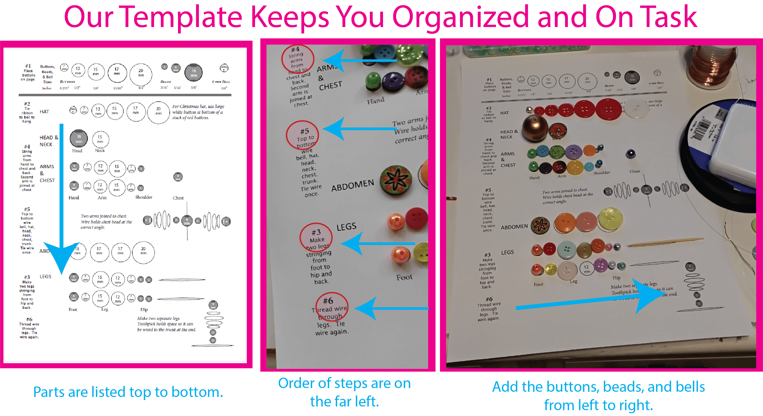 Yoyo Button Doll Template