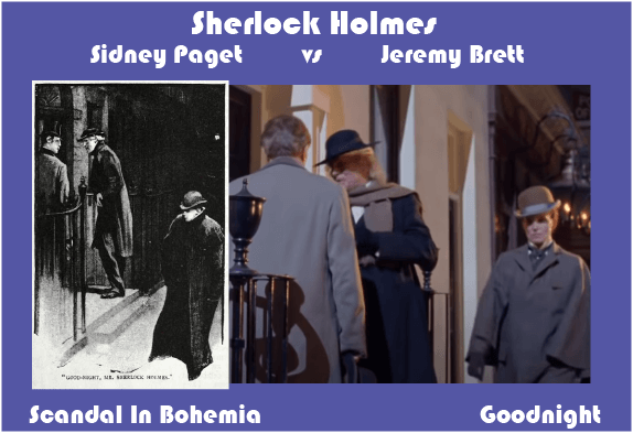 Sidney Paget vs Jeremy Brett Scandal In Bohemia Goodnight Mr Sherlock Holmes