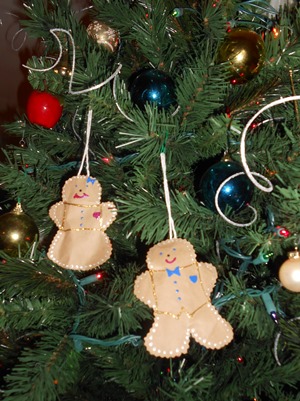 Ginger Bread Ornaments on Tree