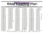 Old Testament History reading plan