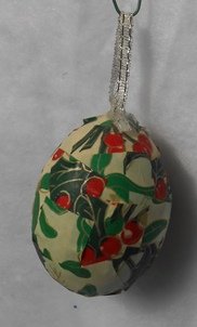 Egg Christmas Ornament