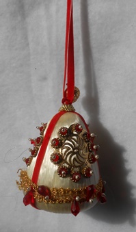 White & Red Ornament